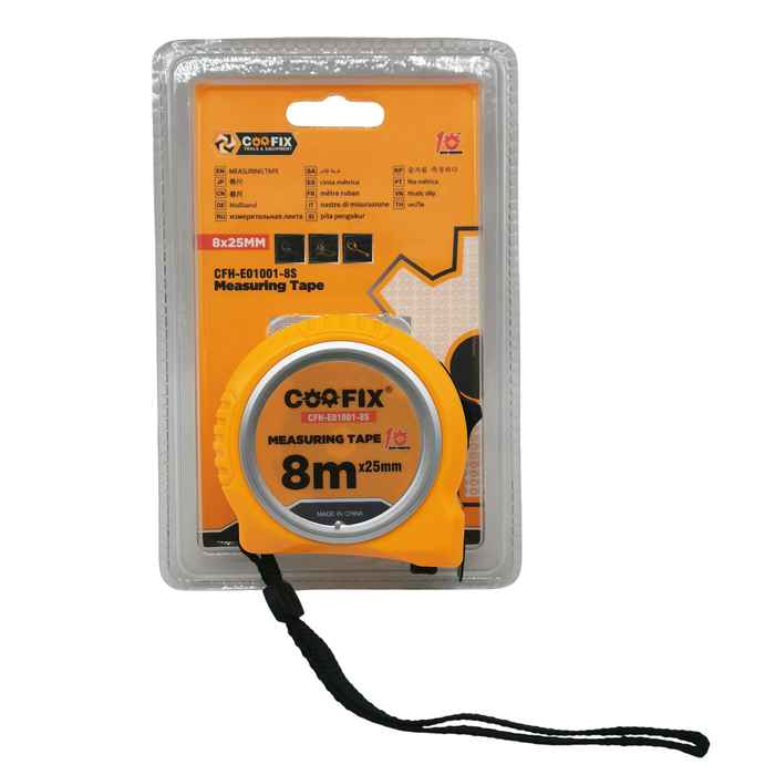 [G3544] Cinta métrica 8m x 25mm, en blister Coofix