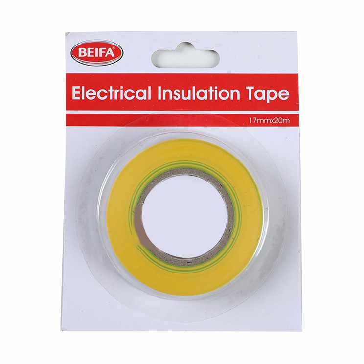 [G3607] Cinta aisladora PVC AMARILLO, 17mmx20m, en blister BEIFA
