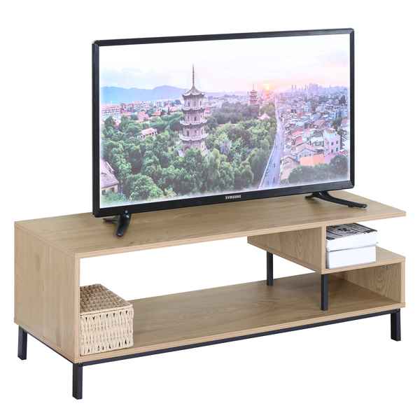 [G3635] Mueble rack de hierro y madera con estantes, en caja Berlina Home