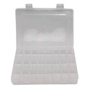Caja organizadora de plástico con 24 divisiones