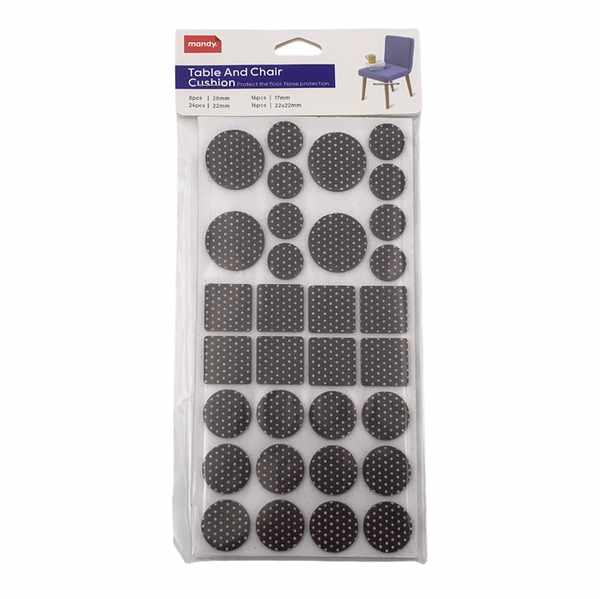 [G3742] Protector de piso de fieltro para patas, distintos tamaños, en bolsa