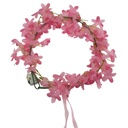Tiara con luz, flores, varios colores