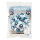 Globos surtidos x40, 12" diferentes colores, en bolsa, 2 colores