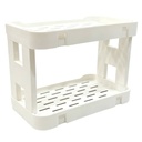 Organizador de plástico 2 estantes, en caja