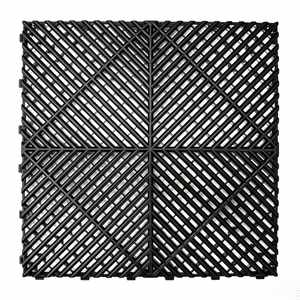 Piso modular baldosa de plástico encastrable 40x40
