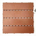 Piso modular baldosa de plástico encastrable 30x30