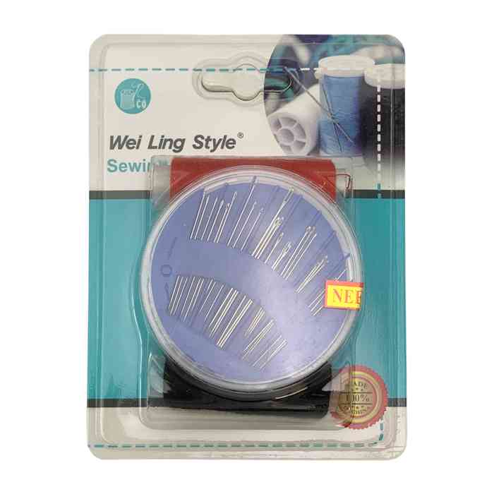 [G3876] Hilos de colores x4, con agujas de coser, PACK x12, en blister