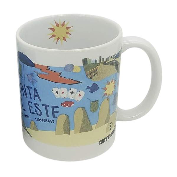 Taza de loza 300ml, Uruguay Punta del Este