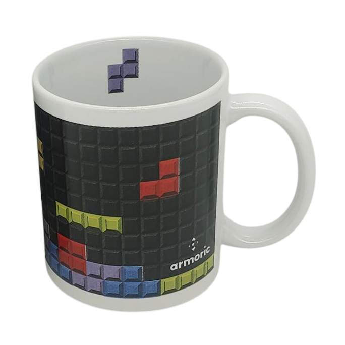 Taza de loza 300ml, tetris