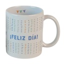 Taza de loza 300ml, feliz día