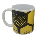 Taza de loza 300ml, fútbol dos colores