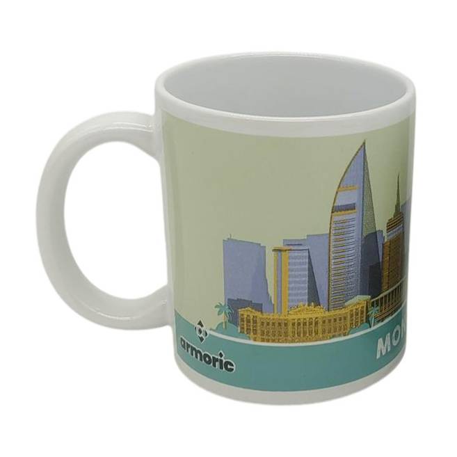 Taza de loza 300ml, Uruguay Montevideo