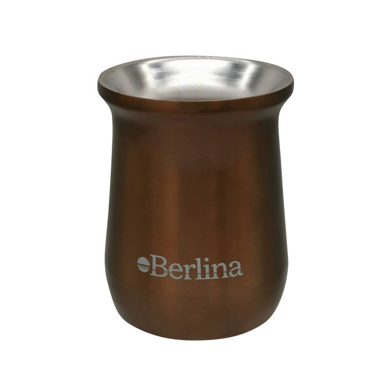 Mate alto 260ml Berlina COBRE, doble pared de acero inoxidable, en caja