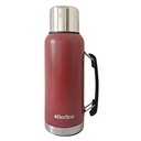 Termo 1L acero BORDEAU pico cebador, base antideslizante, Berlina