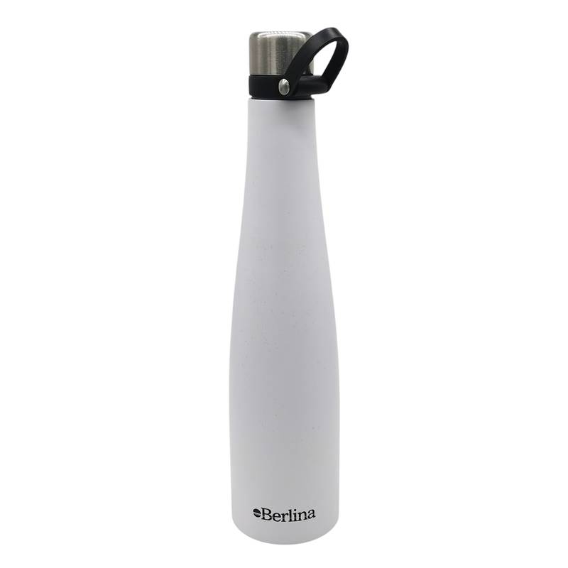[H3994BL] Botella deportiva de metal 750ml Berlina BLANCO
