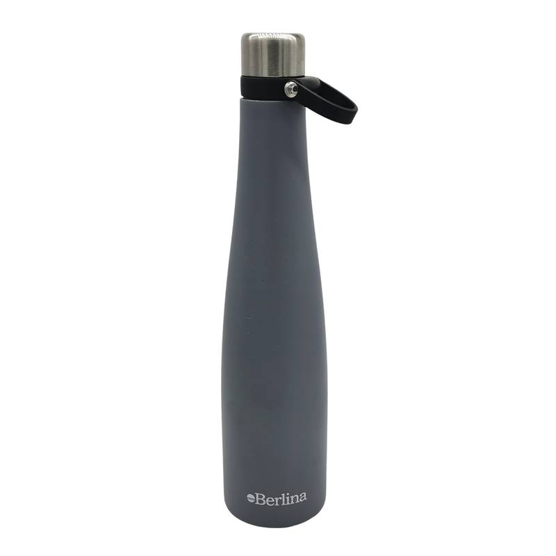 Botella deportiva de metal 750ml Berlina GRIS