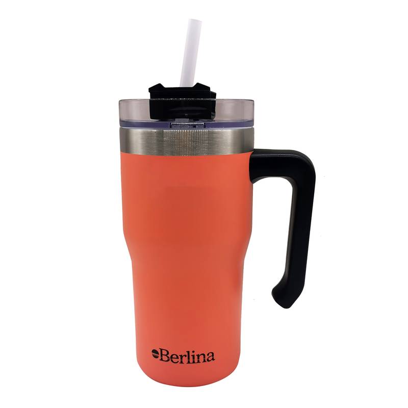 [H3995SL] Vaso térmico doble pared 600ml, sorbito de plástico Berlina SALMON