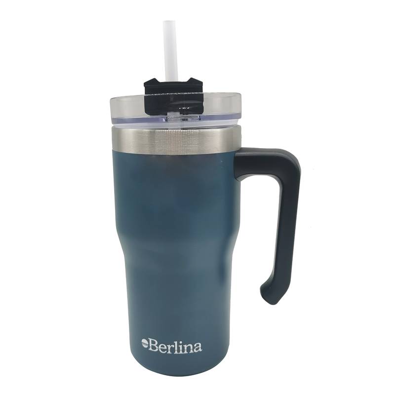 [H3995VD] Vaso térmico doble pared 600ml, sorbito de plástico Berlina VERDE