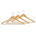 Percha de madera x3