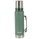 Termo 1.2L acero VERDE pico cebador, base antideslizante, Berlina
