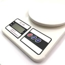 Balanza de cocina electrónica, hasta 10K, 2AA, en caja