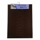 Alfombra felpudo moquette y PVC, con diseño, varios colores