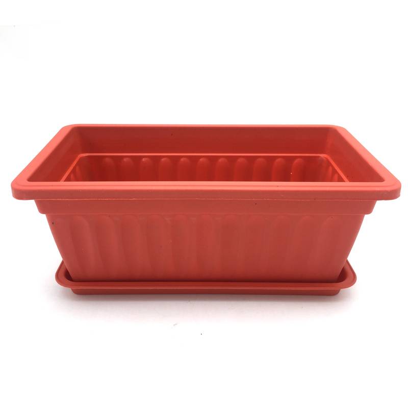 [HA2614] Maceta de plástico, 31x15x14, con plato