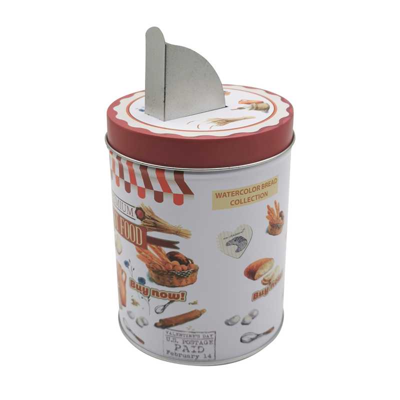 [HA2767] Lata yerbera con pico dispensador retráctil, varios diseños