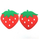 Posavasos x2 de PVC, varios diseños de frutas