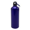 Botella deportiva de aluminio 750ml, con gancho mosquetón, varios colores
