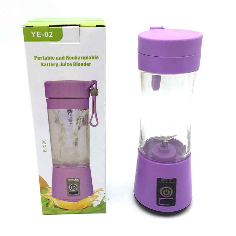 [HA2905] Licuadora portátil recargable, 380ml, con colador y correa para transportar, en caja, varios colores