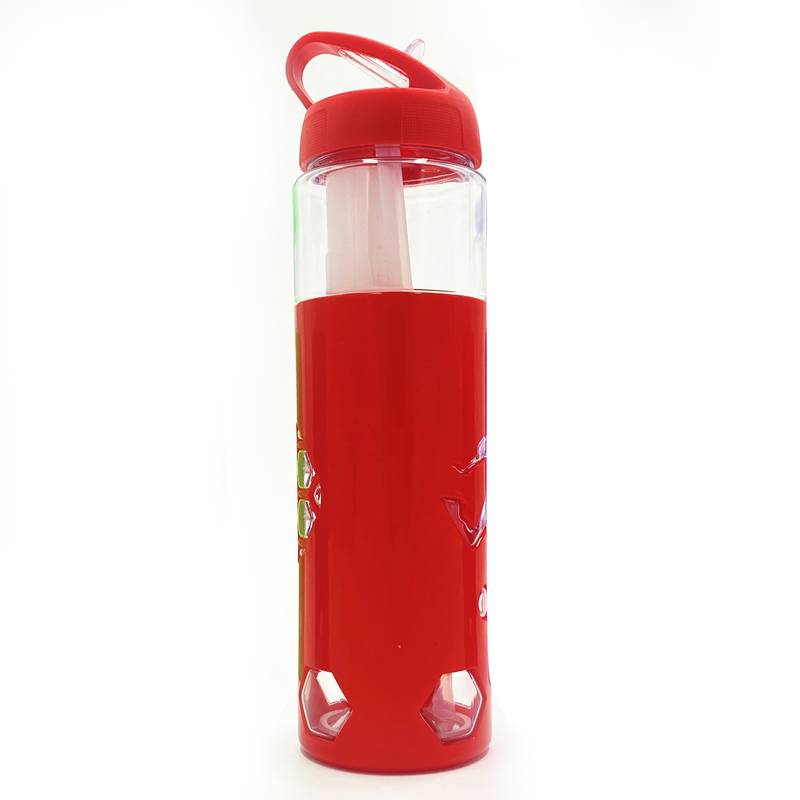 [HA3117] Botella deportiva de plástico 700ml, con sorbito retráctil, con porta hielo, varios colores