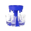 Dispensador de 6 shots, plástico, en caja, varios colores