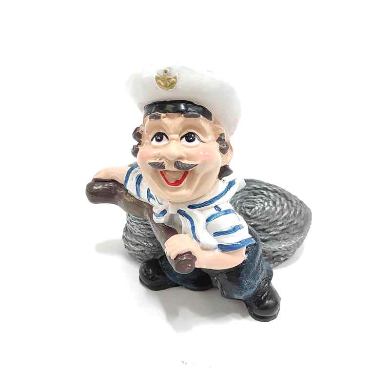 Portabotella marinero de resina, en caja