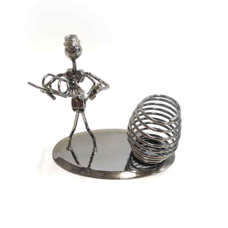 Portalápices de metal, varios diseños, en caja