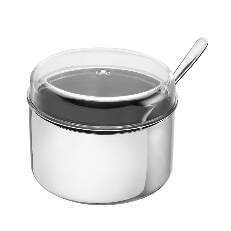 [HA3444] Azucarero con cuchara acero inoxidable en caja, IMPERIAL MARTINAZZO