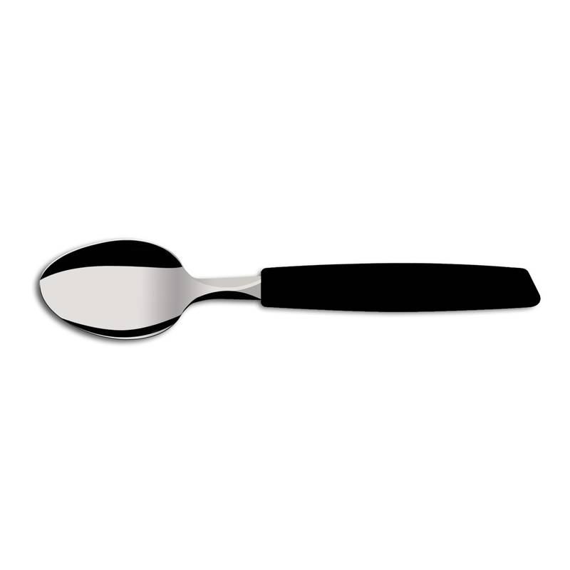Cubiertos cucharas de mesa x12 en bolsa acero inoxidable NEGRO, PIEMONTE MARTINAZZO