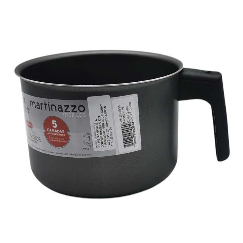 Olla hervidor antiadherente 16cm NEGRO, TROPICOS MARTINAZZO