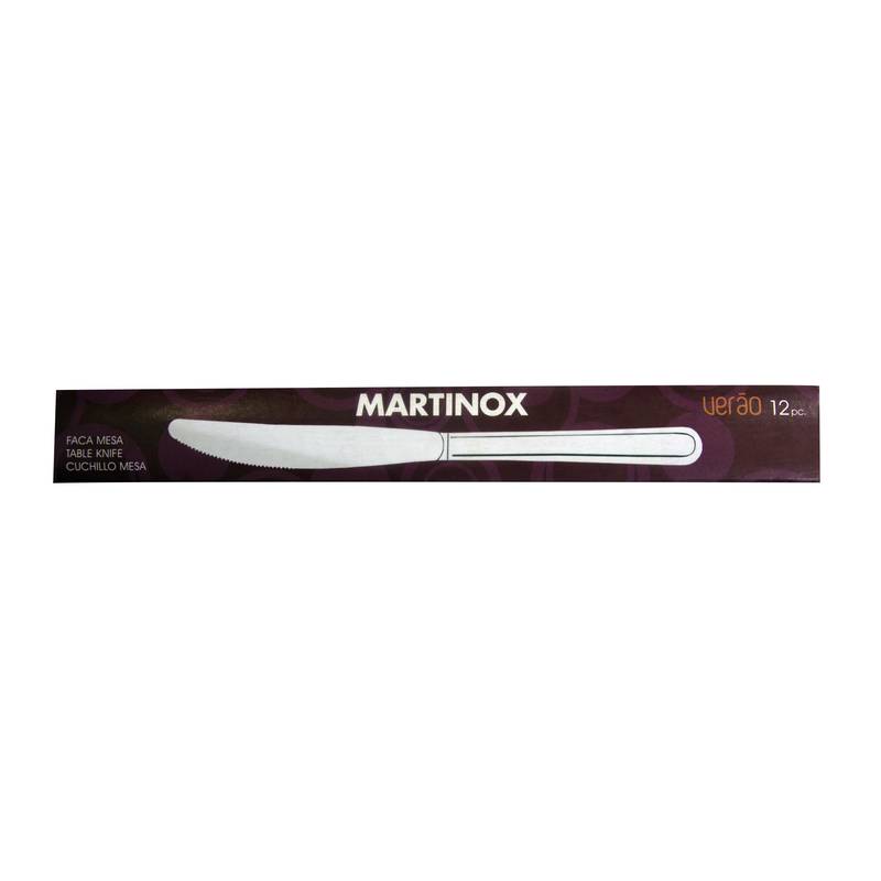 [HA3518] Cubiertos cuchillo de mesa x12 en caja acero inoxidable, VERAO MARTINAZZO