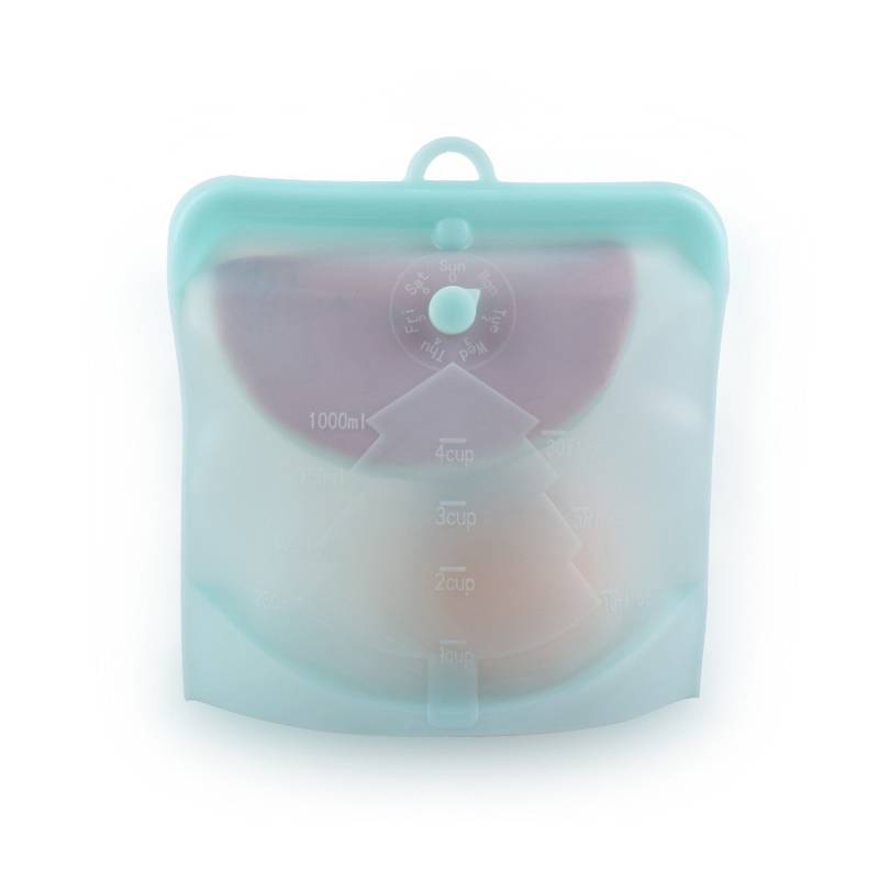 [HA3618] Bolsa de silicona reutilizable para alimentos 500ml, para freezer o micoroondas, varios colores