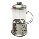 Cafetera prensa francesa de acero inoxidable y vidrio 600ml, en caja