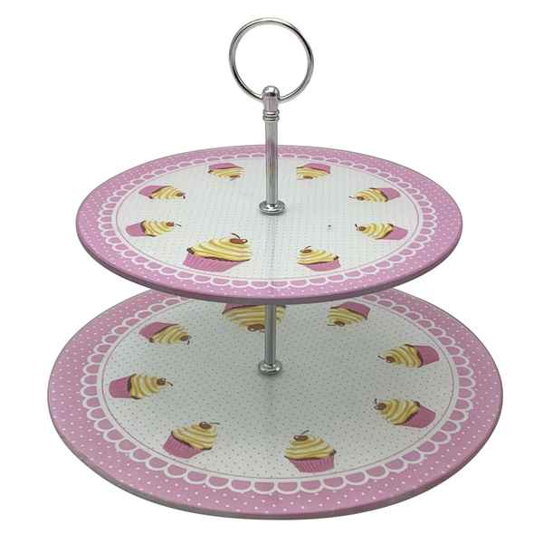 Soporte para cupcakes, de vidrio, en caja, varios diseños