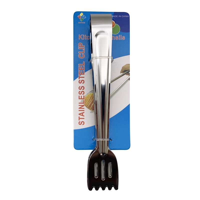 Pinza para servir de acero inoxidable, en cartón
