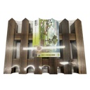 Cerco delimitador para jardín de madera x4