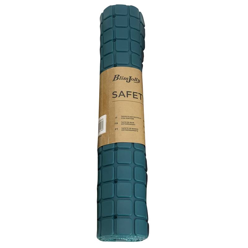 [HA3811A] Alfombra para baño, de PVC, VERDE, con ventosas