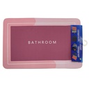 Alfombra para baño, absorbente antideslizante, varios colores