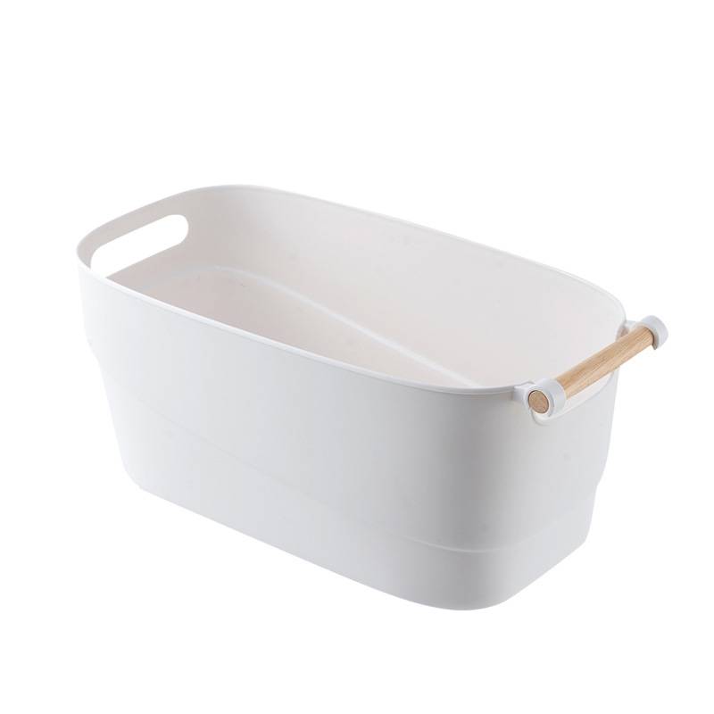 Caja organizadora de plástico, con asa