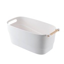 Caja organizadora de plástico, con asa