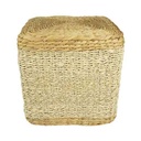 Puff de fibras naturales, junco de agua