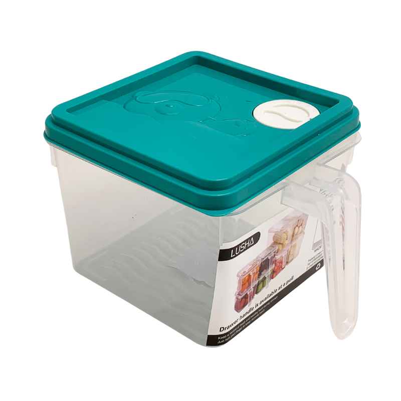 [HA4011] Vianda recipiente de plástico con asa y fechador, 1000ml, varios colores